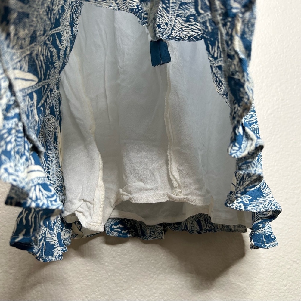 Reformation Blue & White Printed Mini Dress - Picture 12 of 16